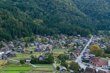 Image showing Traditional Japanese village in Shirakawago