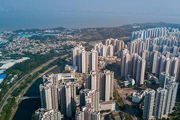 Image showing Top view of Hong Kong