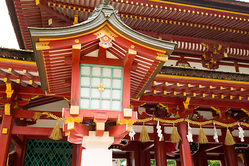 Image showing Japanese lantern in temple