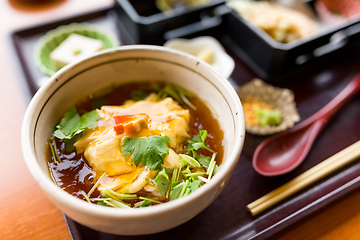 Image showing Japanese tofu cuisine in restaurant