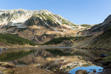 Image showing Mikurigaike pond and reflection