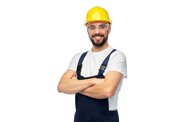 Image showing male worker or builder with crossed arms