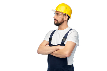 Image showing male worker or builder with crossed arms