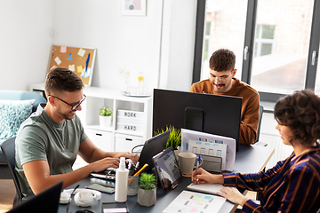 Image showing business team or startuppers working at office