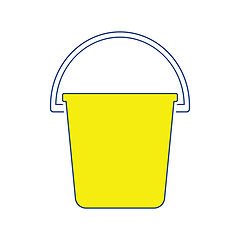 Image showing Icon of bucket