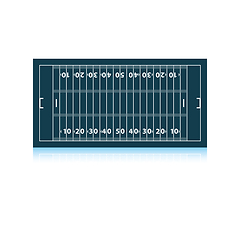 Image showing American football field mark icon