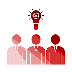 Image showing Corporate Team Finding New Idea Icon