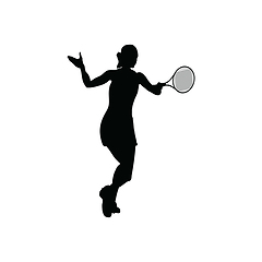 Image showing Tennis silhouette