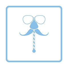 Image showing Glasses and mustache icon