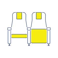 Image showing Cinema seats icon