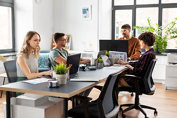 Image showing business team or startuppers working at office