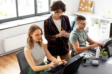 Image showing business team or startuppers working at office