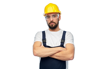 Image showing male worker or builder with crossed arms