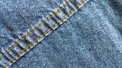 Image showing Denim clothing texture