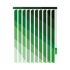 Image showing Office vertical blinds icon