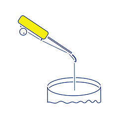 Image showing Icon of Fishing winter tackle 