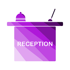 Image showing Hotel Reception Desk Icon