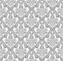 Image showing Damask Seamless Outline Pattern