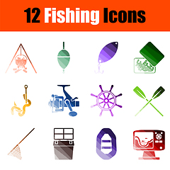 Image showing Fishing Icon Set