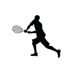 Image showing Tennis silhouette