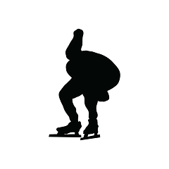 Image showing Skating man silhouette