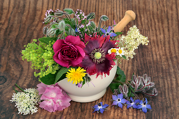Image showing Herbal Flower Medicine for Alternative Plant Based Remedies 