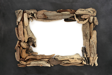 Image showing Natural Driftwood Abstract Picture Frame 