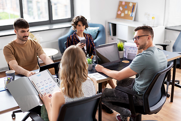 Image showing business team or startuppers working at office