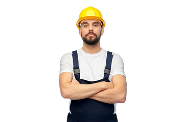 Image showing male worker or builder with crossed arms