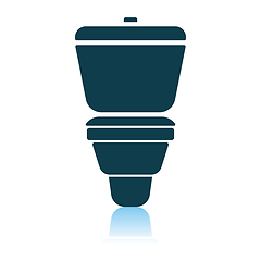 Image showing Toilet Bowl Icon