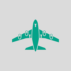 Image showing Airplane Takeoff Icon Front View