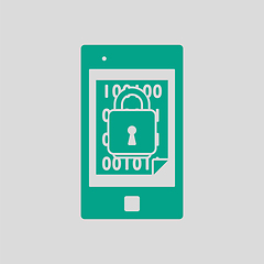 Image showing Mobile Security Icon