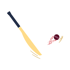 Image showing Cricket bat icon