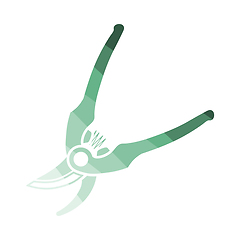 Image showing Garden scissors icon