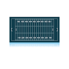 Image showing American Football Field Mark Icon