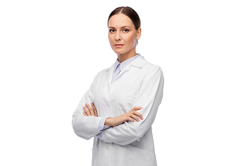 Image showing female doctor in white coat