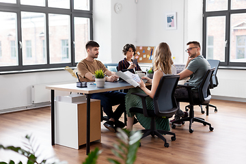 Image showing business team or startuppers working at office