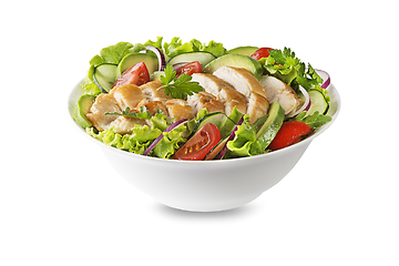 Image showing Chicken avocado salad