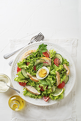 Image showing Chicken salad egg