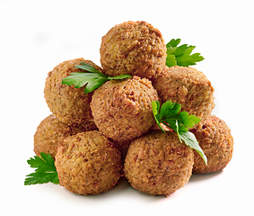 Image showing heap of falafel balls