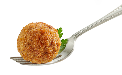 Image showing fried falafel ball