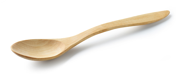 Image showing new empty wooden spoon