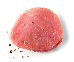 Image showing Fresh raw tuna fish steak