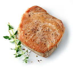 Image showing freshly fried tuna steak