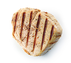 Image showing freshly grilled tuna steak