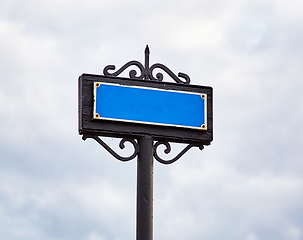 Image showing old metal signpost