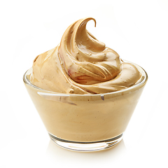 Image showing whipped caramel and coffee mousse dessert