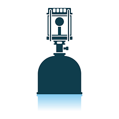 Image showing Camping Gas Burner Lamp Icon