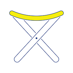 Image showing Icon of Fishing folding chair