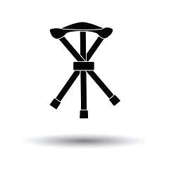 Image showing Icon of Fishing folding chair